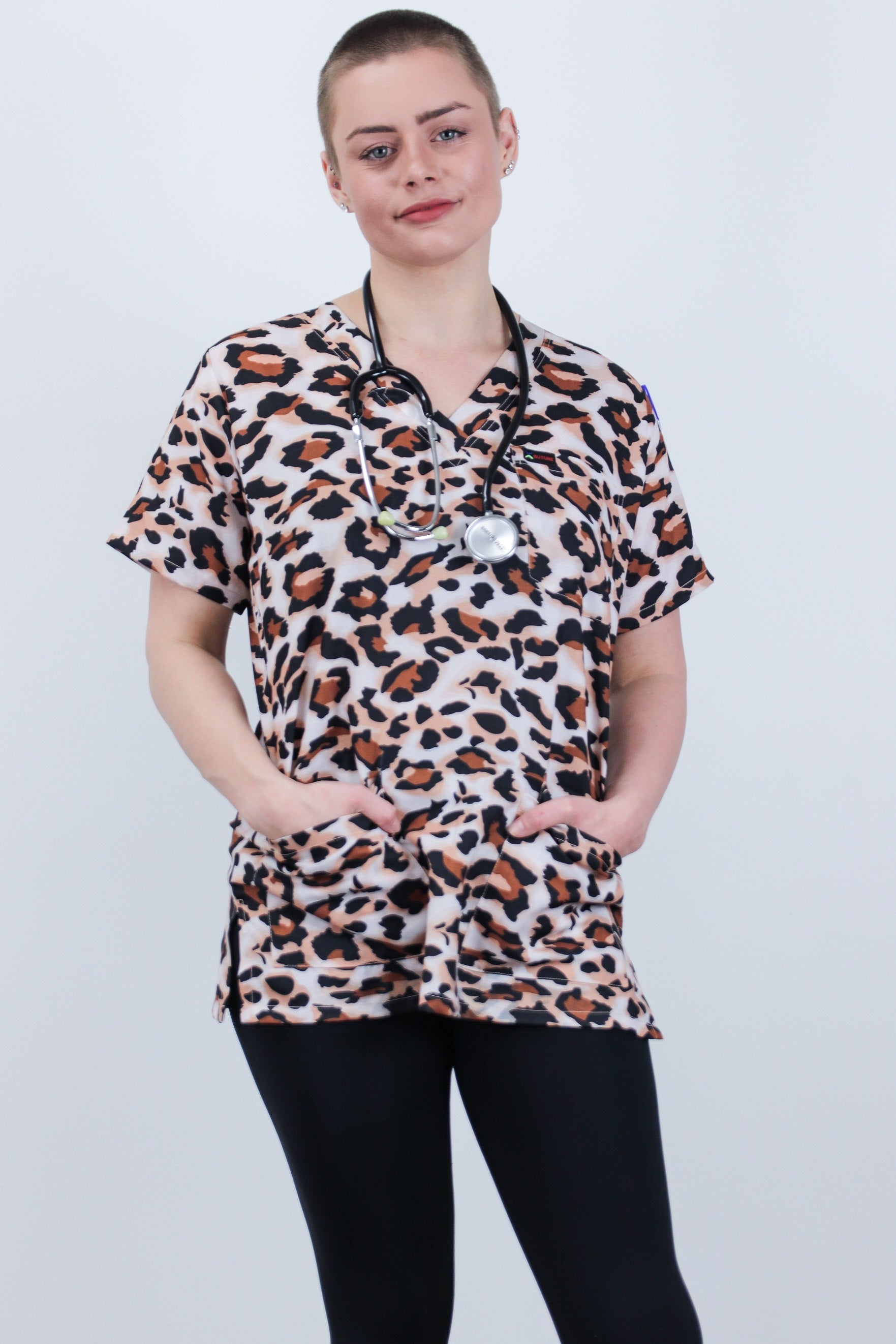 Leopard on sale print scrubs