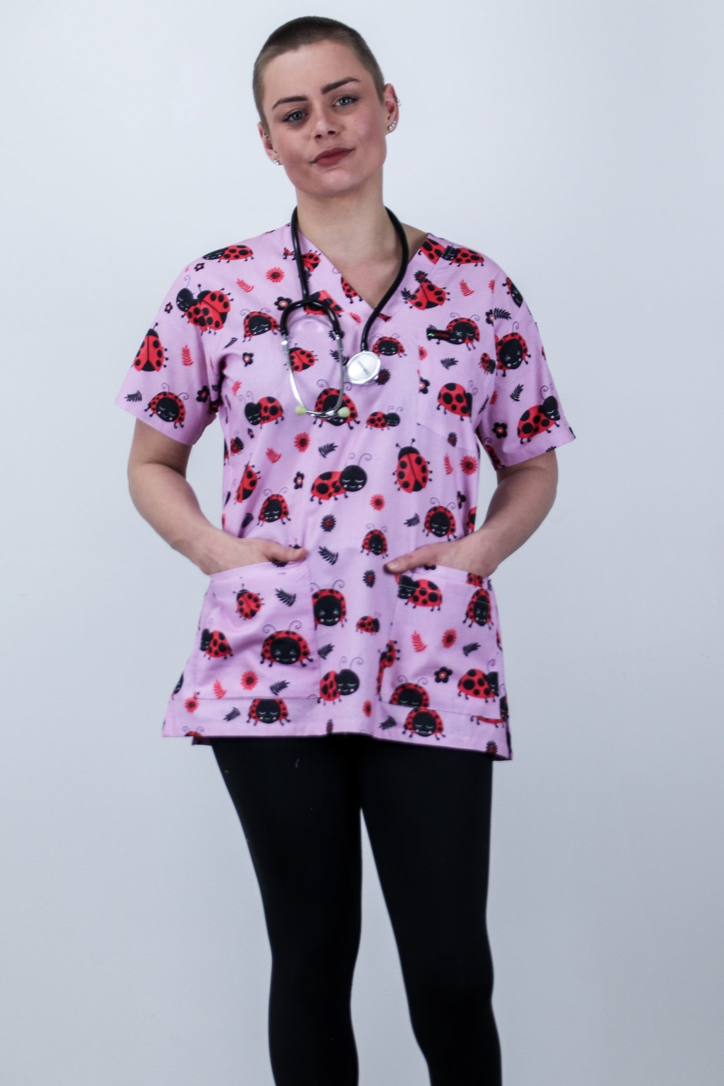 Ladybug Printed Scrub Top Australia