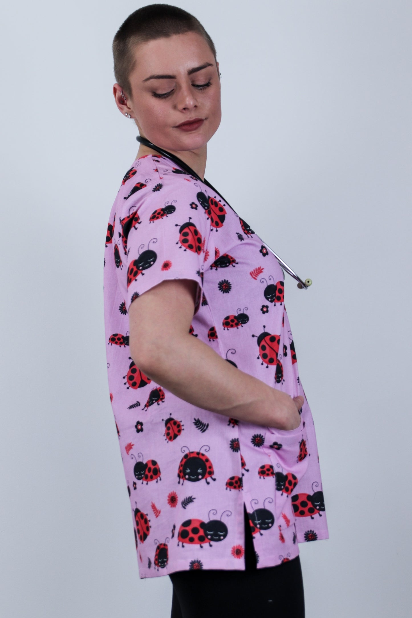 Ladybug Printed Scrub Top Australia