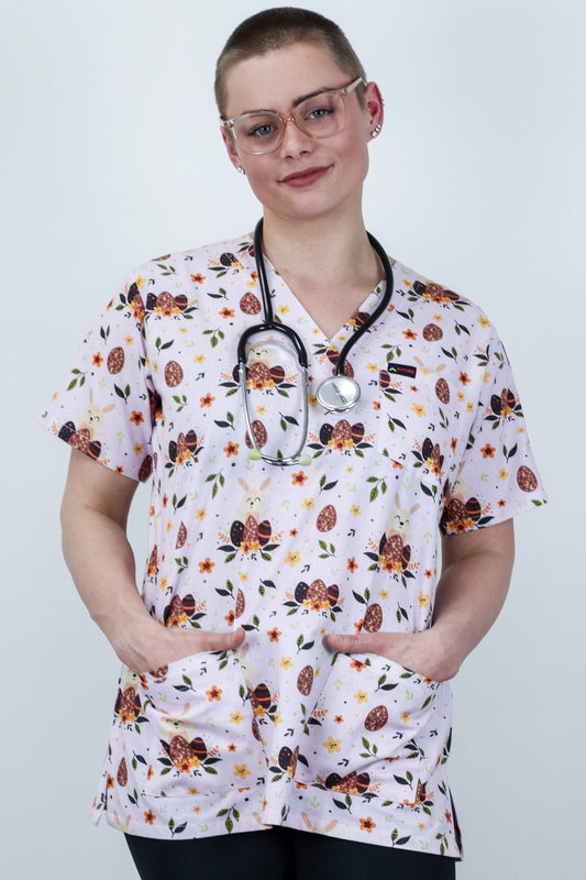 100% Cotton Scrub Tops  Cotton Nursing Scrubs at