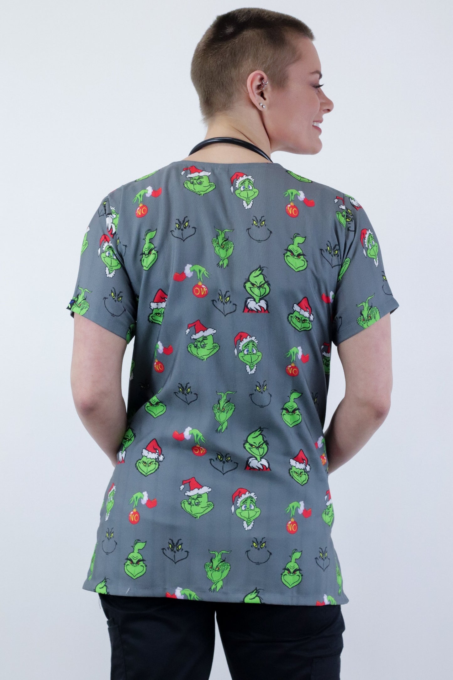 The Grinch  Scrub Top Australia Christmas Women Scrub