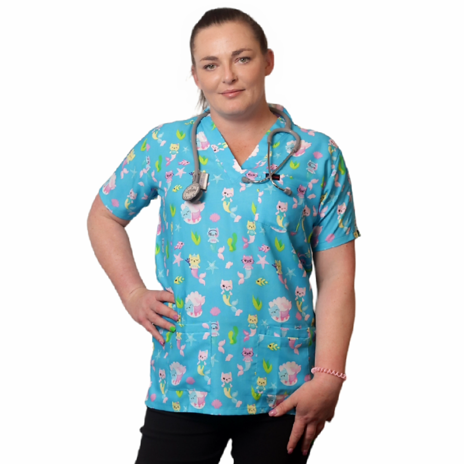 Mermaid hot sale scrub top